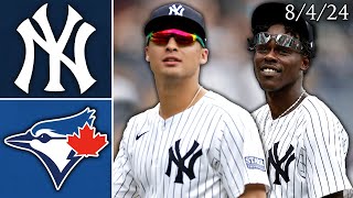 New York Yankees vs Toronto Blue Jays  Game Highlights  8424 [upl. by Nogras]