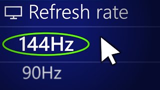 How to Change Monitor Refresh Rate on Windows 10 Best Settings [upl. by Acirahs]