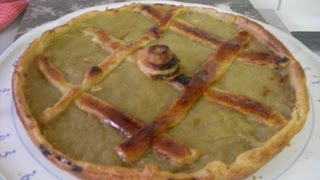 Recette de la tarte à la rhubarbe [upl. by Nikal]