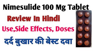 Nimesulide 100 Mg Tablet Review In Hindi [upl. by Aisetal]