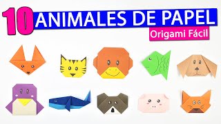 Las 10 FIGURAS de PAPEL en Origami más fáciles de hacer [upl. by Gaige]