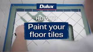 How to paint your floor tiles  Dulux Renovation Range [upl. by Ayekam]