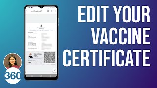 How to Correct Errors in COVID19 Vaccine Certificate All Questions Answered [upl. by Earvin]