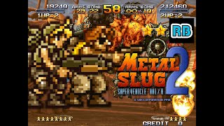 1998 60fps Metal Slug 2 2Players Nomiss ALL [upl. by Refitsirhc]