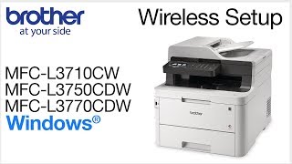 Connect MFCL3770CDW to a wireless computer  Windows [upl. by Maryanne]