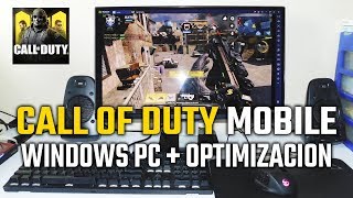 COMO DESCARGARINSTALAR CALL OF DUTY MOBILE PARA WINDOWS PC  OPTIMIZACION  BLUESTACKS 4 [upl. by Roselani496]