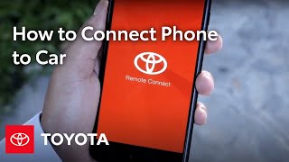 Toyota Entune 30 How To Connect Phone to Car via Bluetooth Pairing [upl. by Arinay]