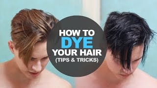 How to Dye Mens Hair at home  DIY  Mens Hairstyle tutorial [upl. by Alac]