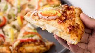 Cheese Burst Pizza Recipe  Homemade Dominos Restaurant Style  CookingShooking [upl. by Eeleimaj]