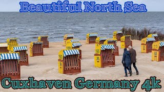 Cuxhaven in 4K Germany Beautiful Beach at North Sea [upl. by Artiek249]