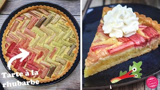 TARTE à la RHUBARBE FACILE [upl. by Vasti157]