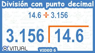 ➗ Cómo hacer una DIVISIÓN con PUNTO DECIMAL AFUERA Y ADENTRO [upl. by Green]