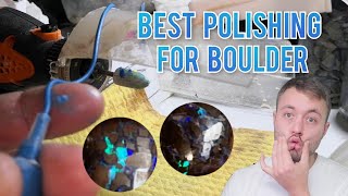 How to polish Boulder Opal – Diamond Paste versus Nova Points [upl. by King]