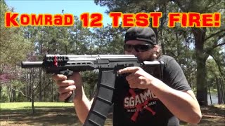 Kalashnikov USA Komrad 12 Gauge TEST FIRE [upl. by Jaunita910]