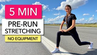 5 MIN PRERUNNING STRETCHING  WARM UP FOR RUNNERS [upl. by Tien]