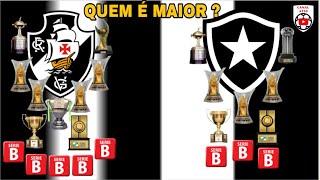 QUEM É MAIOR  VASCO vs BOTAFOGO  HISTÓRICO ESTATÍSTICAS E TÍTULOS [upl. by Ahsenit]