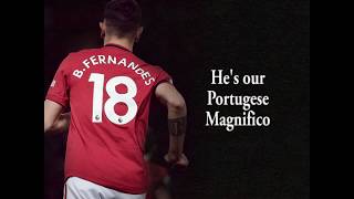 Bruno Fernandes  NEW Manchester United Chant with lyrics [upl. by Benjie]