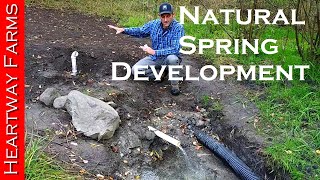 Developing a Natural Spring  OffGrid Water  Well  Prepping  WROL  Solar Pump  Heartway Farms [upl. by Gnouc195]