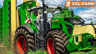 LS19 XXL Farm 2 19 Fendt  Krone EASYCUT im Einsatz auf der Wiese  LANDWIRTSCHAFTS SIMULATOR 19 [upl. by Reinar595]