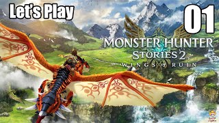 Monster Hunter Stories 2 Wings of Ruin  Lets Play Part 1 Birth of a Rider [upl. by Barthel]