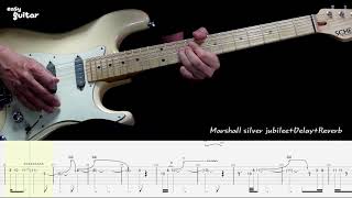 Gary Moore  The Loner Guitar Lesson  Tab Slow Tempo [upl. by Prudi]