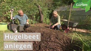 Ein Hügelbeet im Herbst bauen  MDR [upl. by Xanthe]