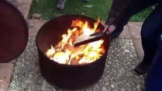 Raku Firing Process Raku Pottery is Fun and Exciting to Fire [upl. by Celka]