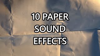 10 Paper Sound Effects  BONUS  ROYALTY FREE [upl. by Alleuqcaj]