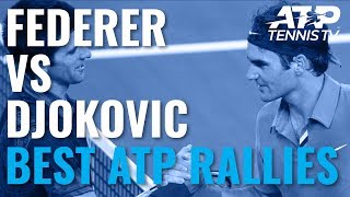 Roger Federer vs Novak Djokovic Best ATP Rallies Ever [upl. by Caspar]