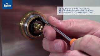 SHOWER PANEL  REPLACEMENT OF A THERMOSTATIC CARTRIDGE [upl. by Eilahs]