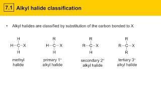 71 Alkyl halide classification [upl. by Ellsworth645]