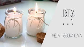 Como fazer vela Decorativa Aromatizada Caseira [upl. by Larrej]