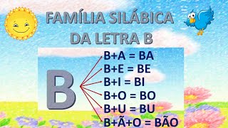 Família silábica da letra B [upl. by Ree]