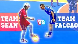 CRAZY FUTSAL SKILLS 2019  TEAM FALCAO VS TEAM SÉAN [upl. by Noletta77]