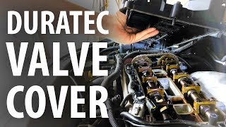 How to Replace valve cover gasket Ford Duratec Focus Mondeo SC Max Mazda LF Volvo [upl. by Ahkeber]