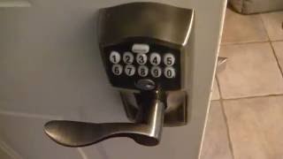 Schlage Keypad Lever with Flex Lock Install and Review [upl. by Nednyl]