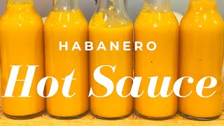 Habanero Hot Sauce  How to Make Easy and Delicious Homemade Hot Sauce [upl. by Sonstrom]