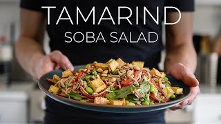 EASY Soba Noodle Salad Recipe  Crunchy  Refreshing vegetarian meal idea [upl. by Cort225]