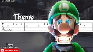 Luigis Mansion  Theme Guitar Tutorial [upl. by Eatnuahs]