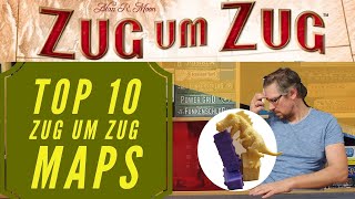 Top 10  Zug um Zug  Map Collection  Grundspiele  Brettspiele  Erweiterungen [upl. by Eissac]