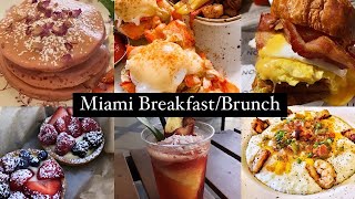 TOP 15 MUST EATS BREAKFAST  BRUNCH IN MIAMI  SOUTH BEACH FOODIE RECOMMENDATION [upl. by Thatcher]