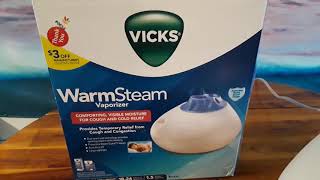 How to use the Vicks Warm Steam Vaporizer and Humidifier [upl. by Andree]