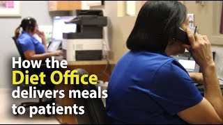 How the Diet Office delivers meals to patients [upl. by Tur298]