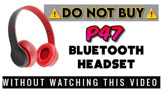 P47 Wireless Headphones  Unboxing and Review [upl. by Llerahc]