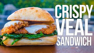 Crispy Veal Scallopini Sandwich  SAM THE COOKING GUY 4K [upl. by Ysabel]