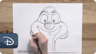 HowTo Draw Timon From The Lion King [upl. by Marashio488]