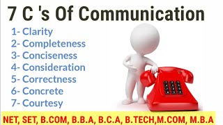 7 Cs of Communication 🗣 Principles of Effective Communication  For NET SET BCOM BBA BCA [upl. by Narrat]