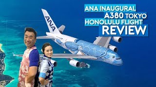 ANA A380 Flying Honu Inaugural Flight Tokyo Honolulu [upl. by Ashton150]