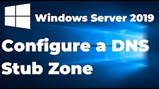 How to configure a DNS Stub Zone  Windows Server 2019 [upl. by Hartzell]