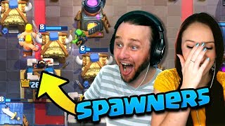 MASS SPAWNERS ARE NUTS 2v2 Clash Royale [upl. by Beaumont]